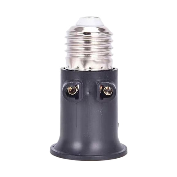 E27 to EU Plug Lamp Holder Adapter, 100-240V Screw Base Converter for Photography Studio, Home Lighting