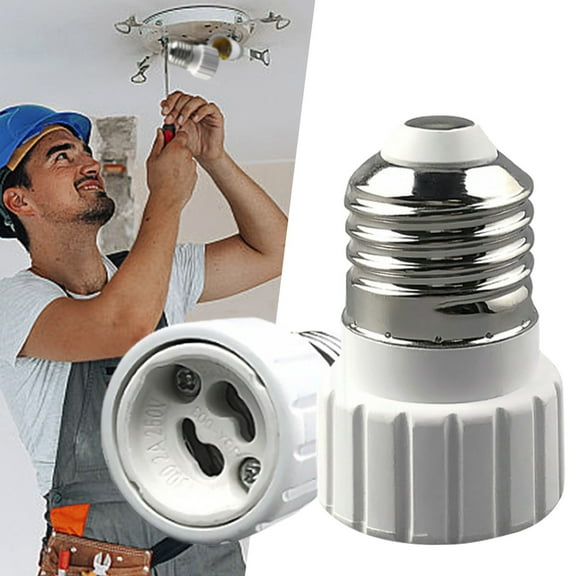 E27 to GU10 Bulb Socket Converter Adapter Medium Base for Ceiling Fan Light Chandelier LED and Incandescent Bulbs