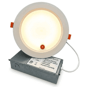 E2Lighting LED Downlight 6 Inch | 16W Dimmable w/ 90 Min Emergency Battery Backup | Ultra-Slim LED Recessed Light | IC Rated and Energy Star LED Roof