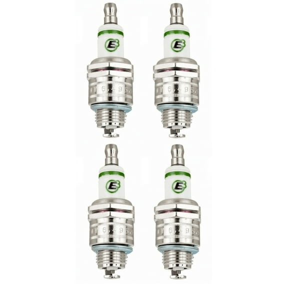 E3 E3.10 Spark Plug DiamondFire 14mm .375" Gasket Seat Non-Resistor - 4 PACK