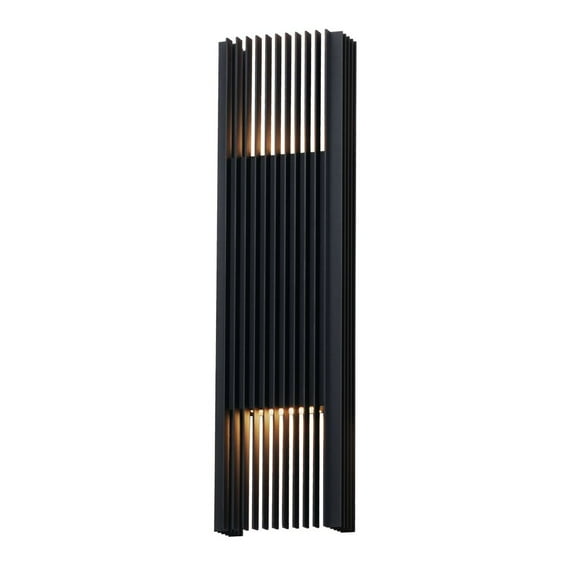 E30118-BK ET2 Lighting Rampart - 15W 2 LED Outdoor Wall Mount-30 Inch Tall and 3.5 Inch Wide