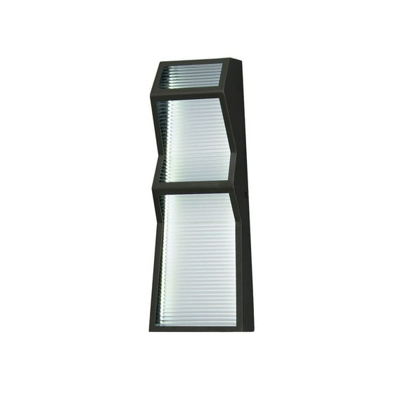 E30123-144BK ET2 Lighting Totem - 16W 2 LED Outdoor Wall Mount-16 Inches Tall and 6 Inches Wide