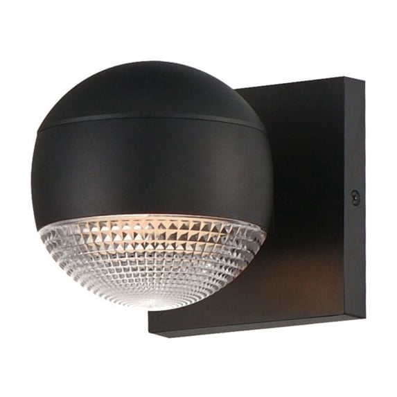 E30163-126BK ET2 Lighting Modular - 8W 1 LED Outdoor Wall Mount-5 Inches Tall and 5 Inches Wide