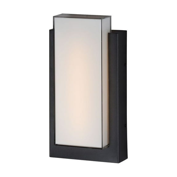 E30182-01BK ET2 Lighting Tower - 15W 1 LED Outdoor Wall Mount-15 Inches Tall and 8 Inches Wide