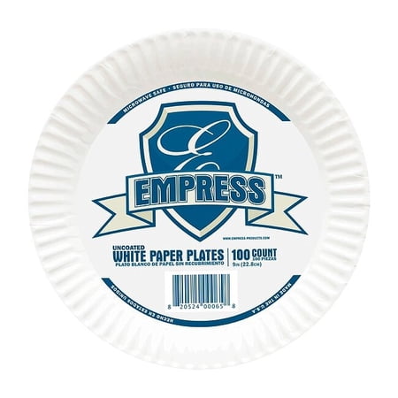 Paper, Plate, Round, 9", White, PK1200 E30300