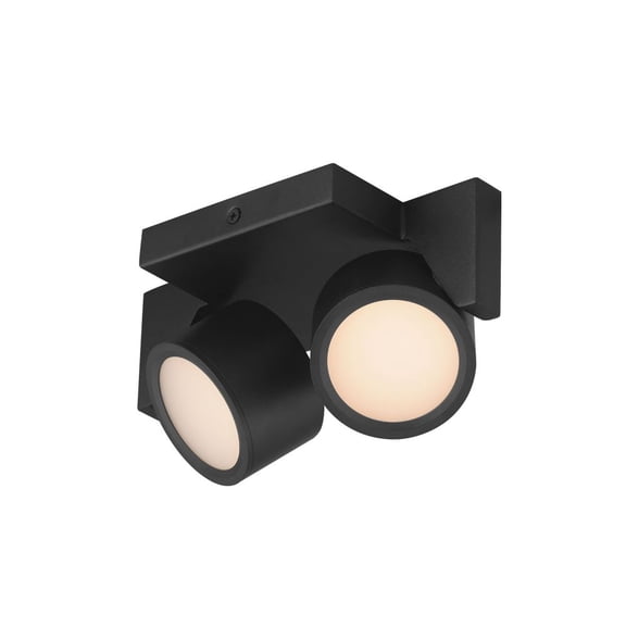 E30520-BK ET2 Lighting Embrace - 5W 2 LED Semi-Flush Mount-4.25 Inch Tall and 4.75 Inch Wide