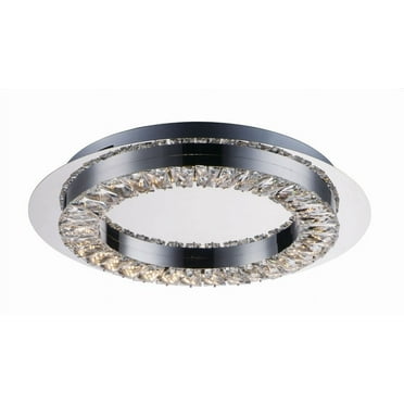 E30561-20PC Charm Flush Mount Light, Polished Chrome