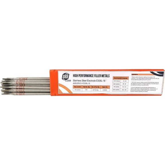 E308L-16 - Stainless Steel Welding Electrode - 14" x 1/8" (4.4 LB)