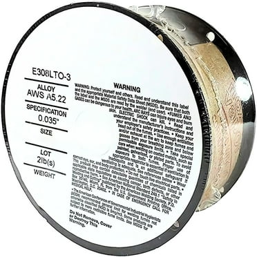 E308LT0-3 Flux Cored Gasless Stainless Steel .035" Welding wire 2-pound Spool