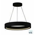 thumbnail image 1 of E35104-BK-ET2 Lighting-iCorona WiZ - 50W 1 LED Flush Mount-4 Inches Tall and 27.75 Inches Wide-Black Finish, 1 of 1