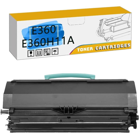 E360 E360H11A Toner Cartridge, Compatible for Lexmark E260 E260d E260dn E360d E360dn E460dn E460dw E462dtn Printers【High Print Volume with Chip】