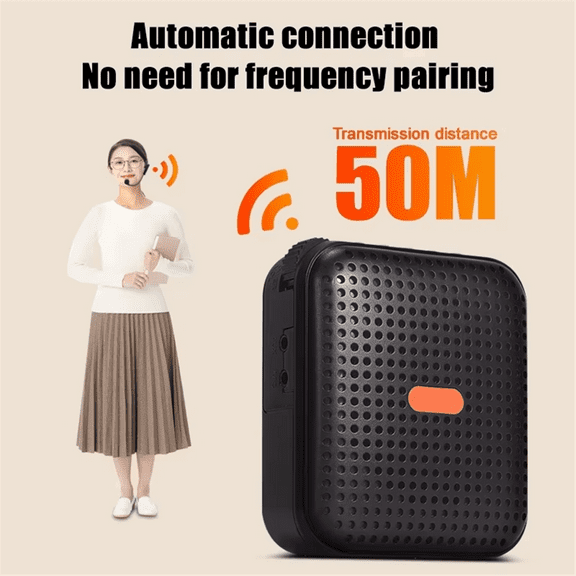 E377 Pro Mini Wireless Classroom Amplifier Multi-Function Portable Voice for Teacher Taining Tour Guide,1 * Wireless Amplifier 1 * Charging Cable 1 * Wireless Headset,Black