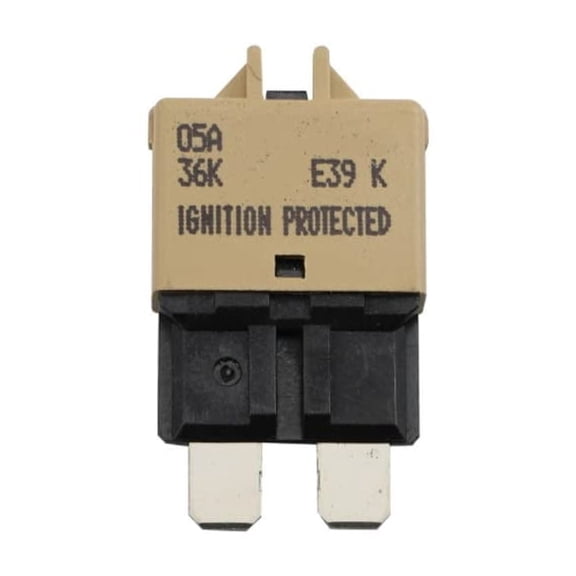GLOSO E39 5A Low Profile ATC/ATO Circuit Breaker, Manual Reset (T3), (5A - 1 pack)