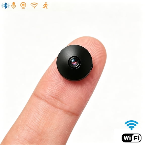 E4 4K HD Mini Security Camera WiFi Wireless Nanny Cam, 210 Wide Angle IR Night Vision Motion Detection Remote View for Home Pet Baby Monitor