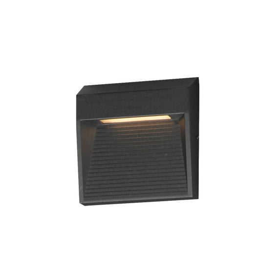 E41552-BK ET2 Lighting Steppes - 10W 1 LED Outdoor Wall Mount-4.75 Inches Tall and 4.75 Inches Wide-Black Finish
