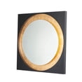 thumbnail image 1 of Floating 1 - Light Gold Leaf And Black Multi Color Steel Mirror, 1 of 5