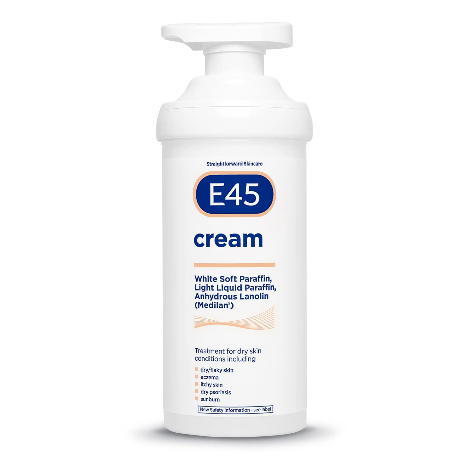 E45 Eucalyptus Scented Cream, CM31&nbsp;500g - Whole Body Moisturizer for Dry Skin & Eczema Relief, Paraffin Enriched