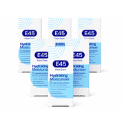 E45 Face Moisturizer Cream for Dry Sensitive Skin Unscented 50 ml 6 Pack