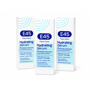 E45 Hydrating Face Serum for Dry Sensitive Skin Unscented 30 ml 3 Pack