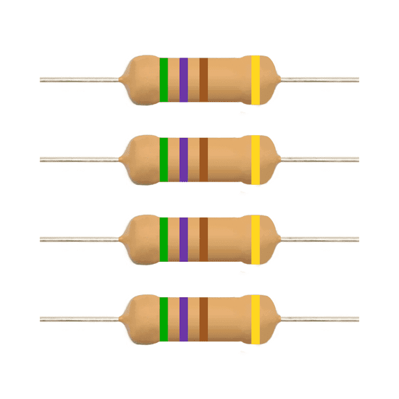 E5-Electronics Carbon Film Resistors 56 Ohm 1/2 Watt 20 Count