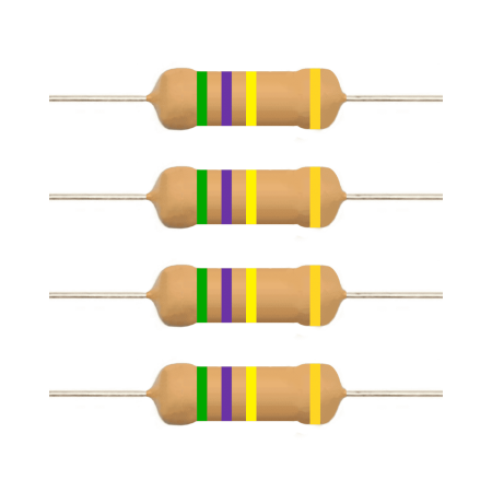 E5-Electronics Carbon Film Resistors 560k Ohm 1/2 Watt 20 Count