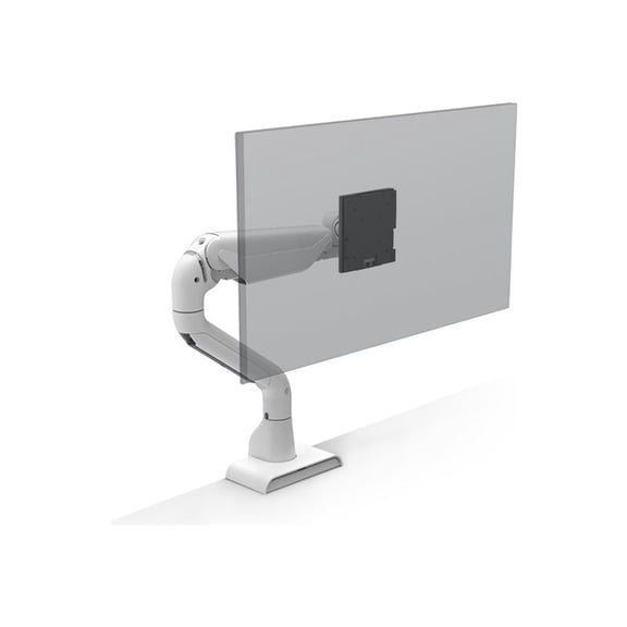 HAT Design Works E5 Single Dynamic - Mounting kit (C-clamp, grommet mount) - for LCD display - white - screen size: up to 49"