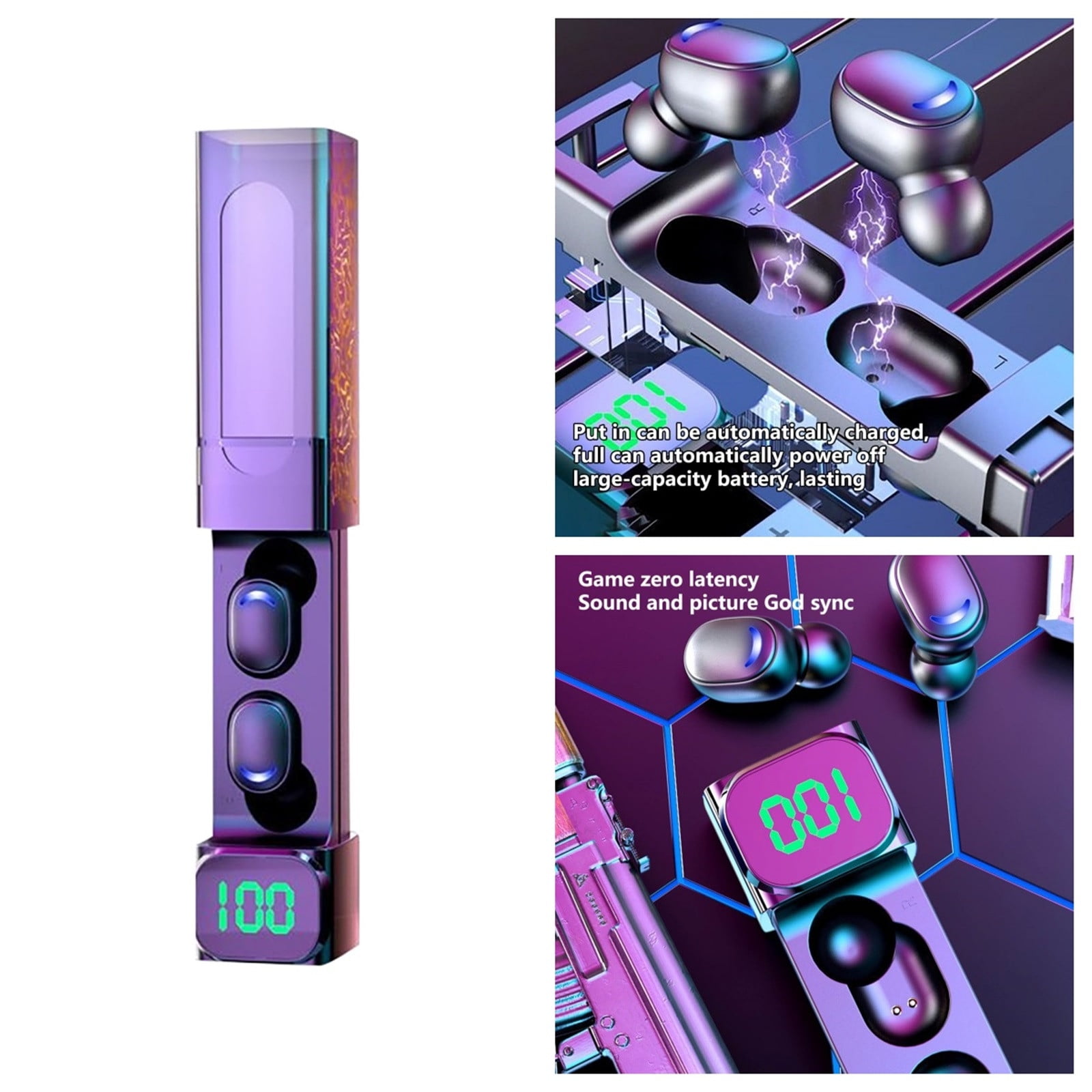 E50 True Wireless Gaming Earphones Low Latency Drivers In Ear Provides