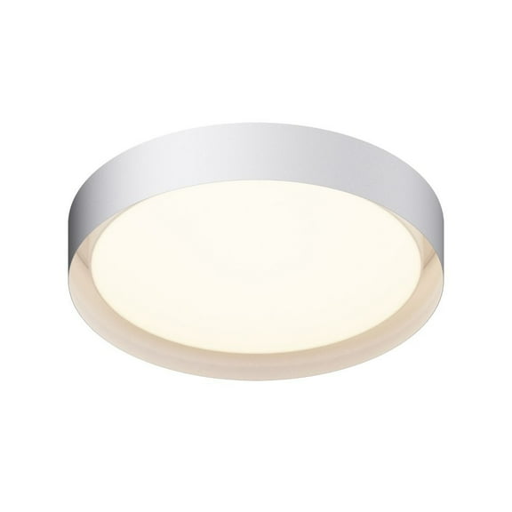E51014-WT-ET2 Lighting-Echo - 40W 1 LED Flush Mount-4.25 Inches Tall and 24 Inches Wide-White Finish