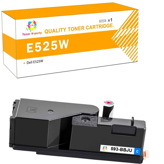 E525W 525W E525 Toner Cartridge Compatible for Dell 593-BBJU Used for Dell E525W Printer Ink (Cyan,1-Pack)
