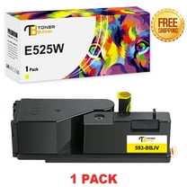 E525W Toner Cartridge Yellow | Compatible for Dell E525W E525 525w for Dell 593-BBJU 593-BBJV 593-BBJW 593-BBJX High Yield Printer Ink