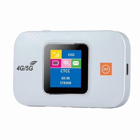 E5577 4G LTE Mobile WiFi Router - Wireless Internet Hotspot, 3000mAh Battery, LCD Display, High-Speed Portable MiFi