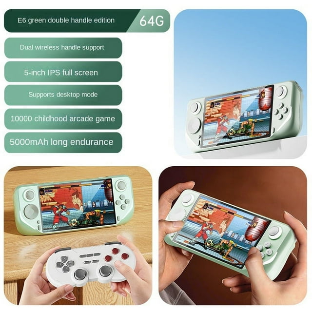 E6 Handheld Game Console PSP Arcade 5inch Fully Laminated Gaming