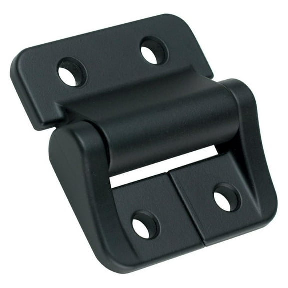 E6/ST Series Constant Torque Position Control Hinge with Holes, Aluminum Alloy, 1-1/2" Leaf Height, 15.99 in-lbf Symmetric Torque, Black