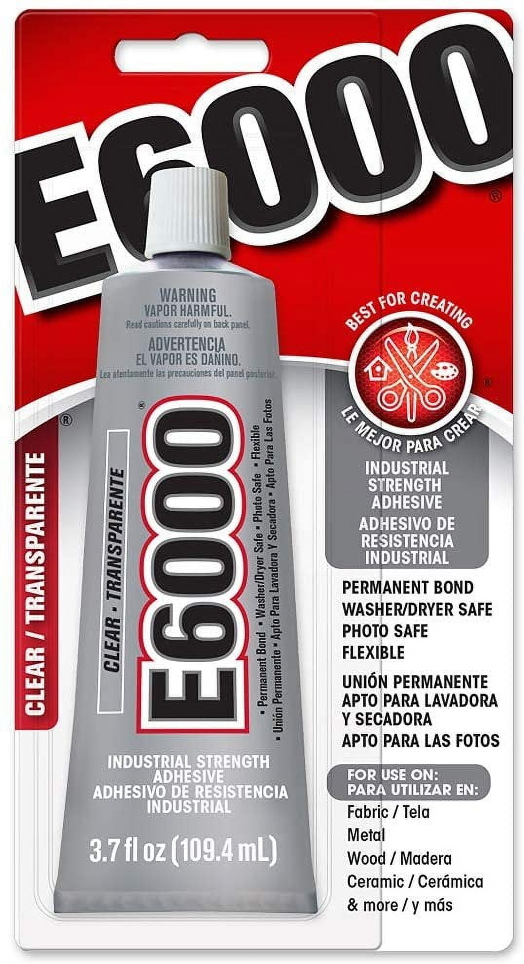 E6000 230010 Craft Industrial Hardware Adhesive, 3.7 fl oz