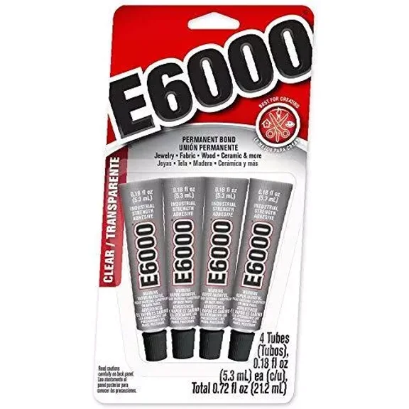 E6000 5510310 Craft Adhesive Mini (2 Pack of 4)