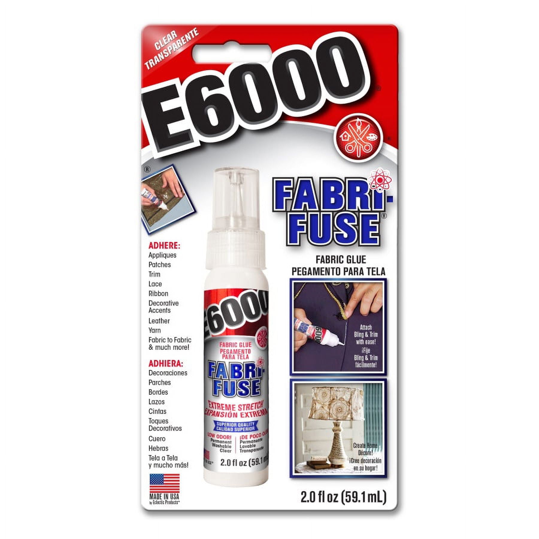 Fabri-fuse E6000 Glue - Fabric glue - Clear x59ml - Perles & Co