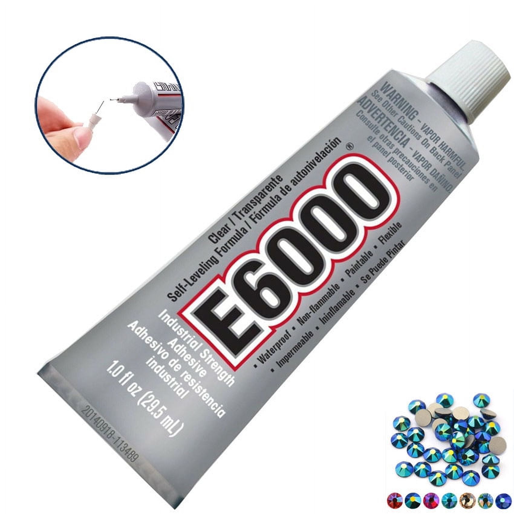 E6000 Glue for Druzy Making Craft Supplies 1oz Nozzle Permanent Adhesive Earring