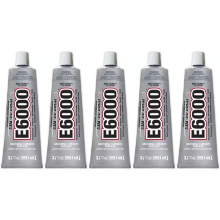 E6000 High Viscosity Adhesive, 3.7 Fluid Ounces - 5 Pack