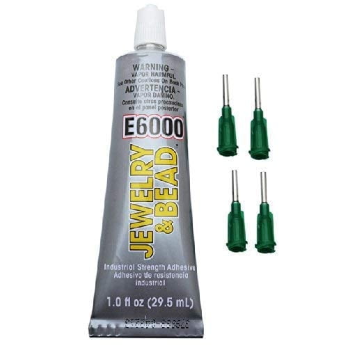 E6000 Jewelry And Bead Adhesive With 4 Precision Applicator Tips For Jewelry! (Original Version) - 5 Pack