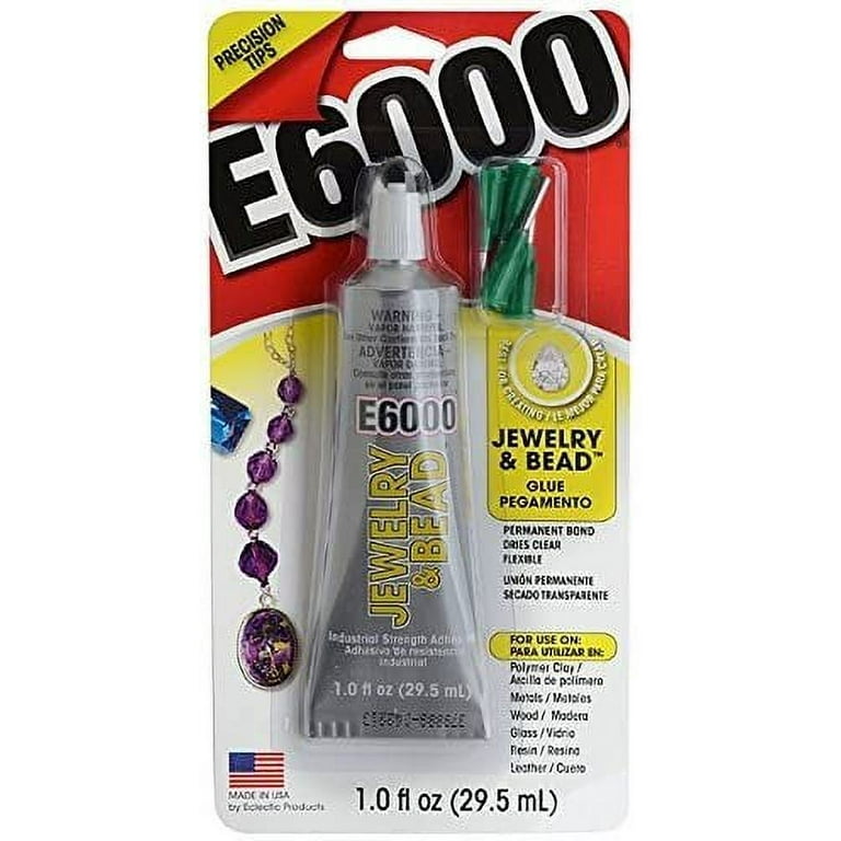 E6000 Jewelry and Bead Adhesive Bundle: Includes 4 Precision Applicator  Tips and a Set of 5 Nail Dotting Tools - Double-Headed with Various Sizes  for