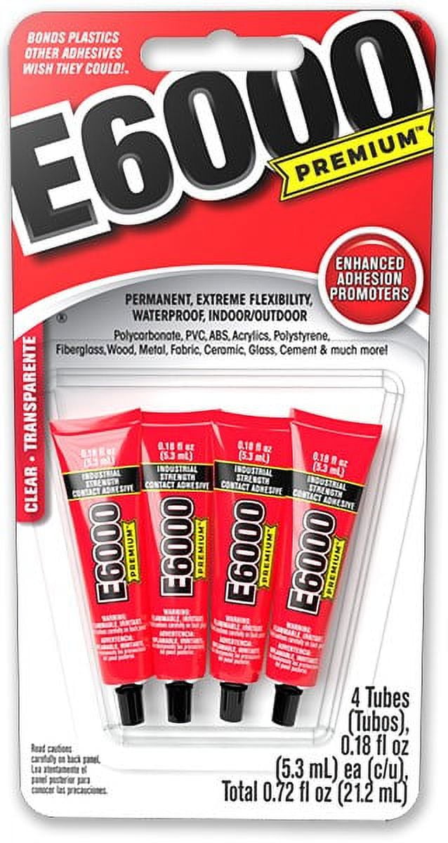 E6000 Premium Adhesive, Clear Mini Packs