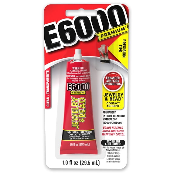 E6000 Premium Jewelry & Bead Adhesive-1oz