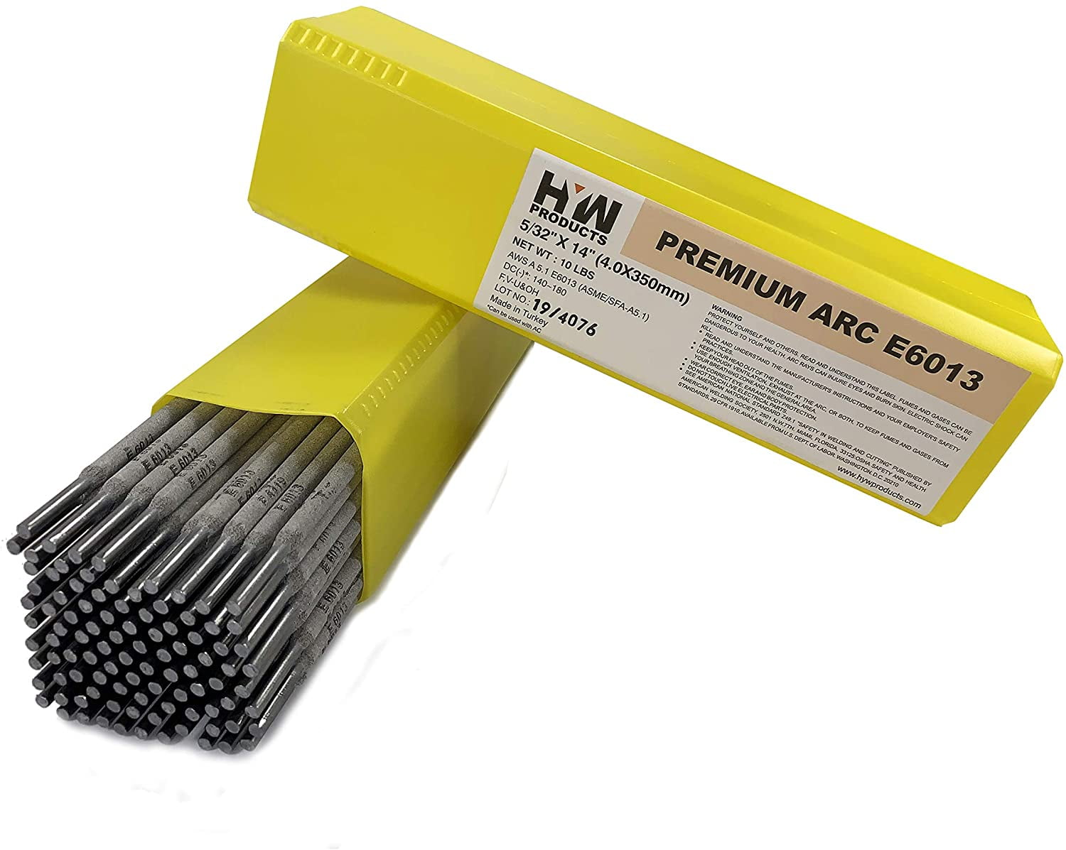 E6013 Premium Arc Welding Rods Carbon Steel Electrode 10 lb Box