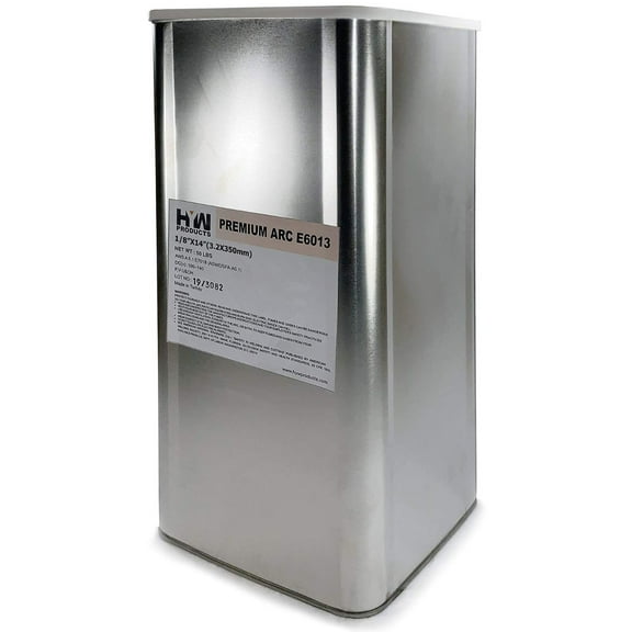 E6013 Premium Arc Stick 1/8" Electrodes 14" Welding Rods 50-pound Steel Can