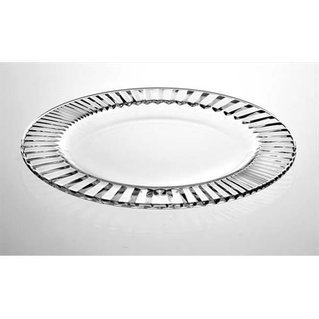 E62613-US Diva 8.7 in. High Quality Glass Plate- case of 6
