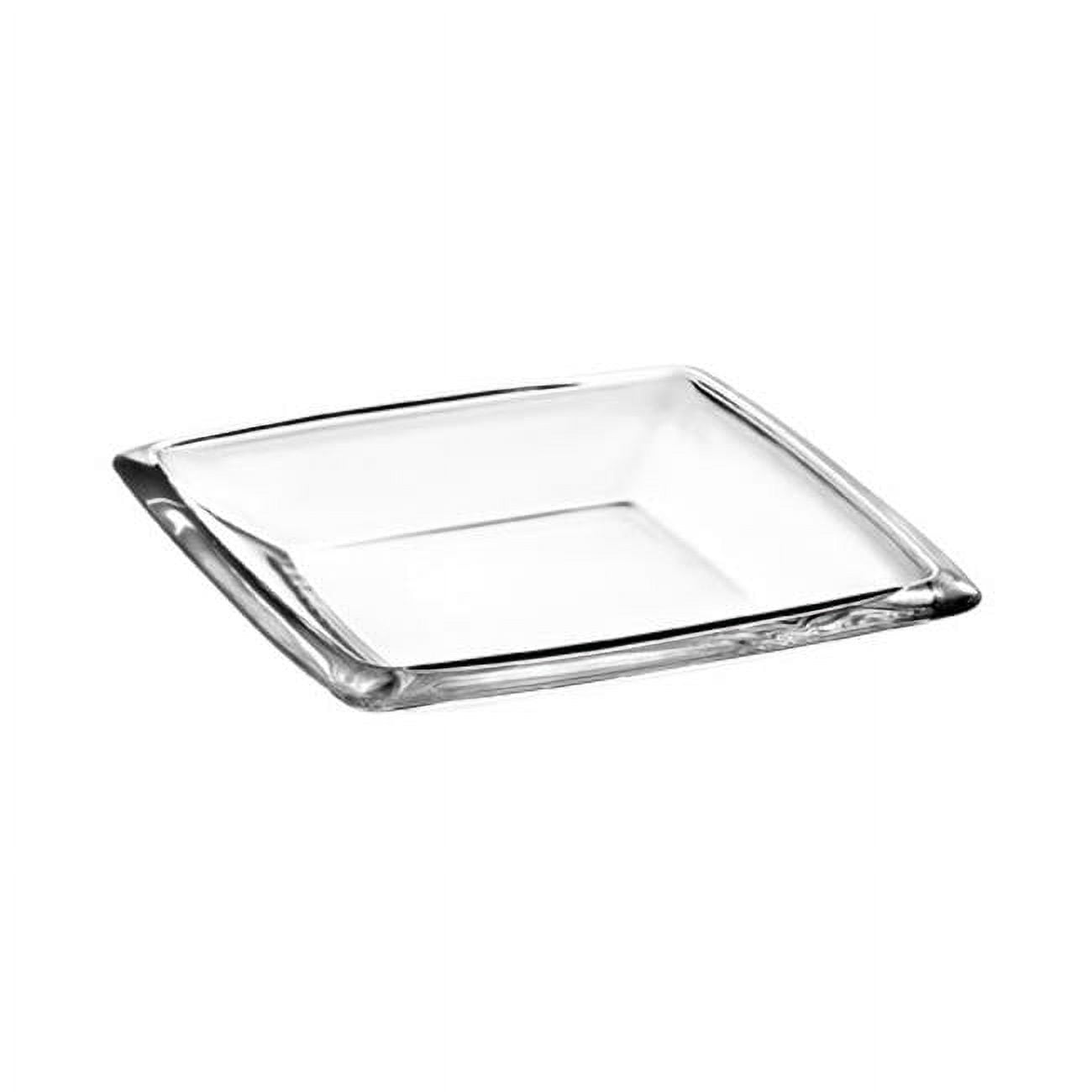 E63777 Square Glass Plate Clear