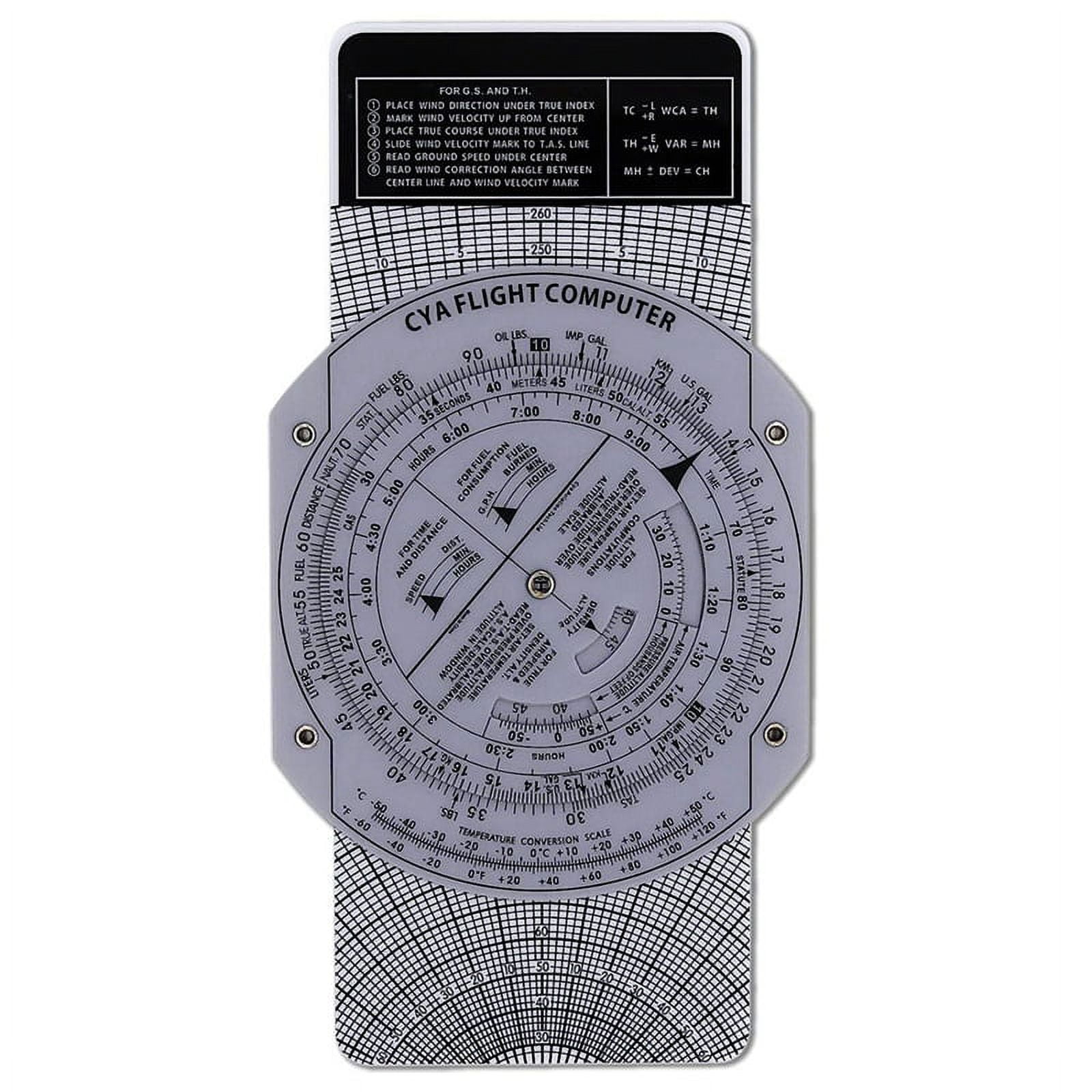 E6B Flight Computer Aviation Plotter Circular Slide Rule Used in Aviation Flight Training Pilot Training, Internships
