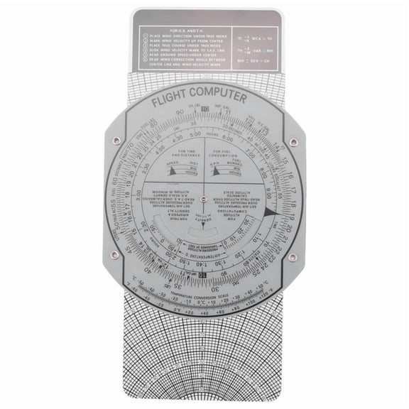 E6B Flight Computer Aviation Plotter Circular Slide Rule Used in Training Pilot Training, Internships