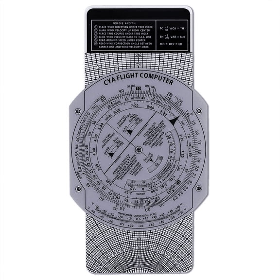 E6B Flight Computer Aviation Plotter Circular Slide Rule Used in Training Pilot Training, Internships