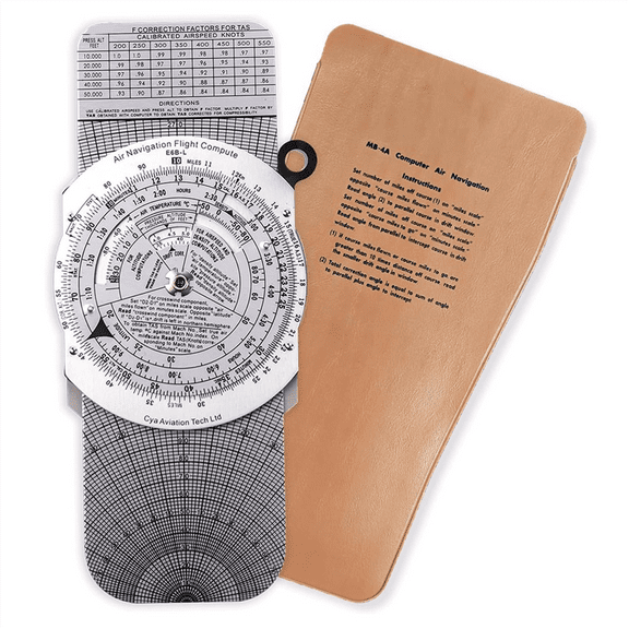 E6B Metal Flight Computer,Aviation Aluminum Flight Computer,Aviation Pilot Calculator Standard Flight Training A1 x flight computer
